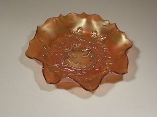 1911 fenton acorn marigold carnival 7 3 4 bowl excellent