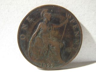 GREAT BRITAIN UK 1 Penny 1899 K&K #5335 Queen Victoria