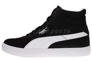 Puma GV Vulc HI Black White Mens Tennis Casual Shoes 35382702