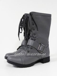 grey combat boots women in Clothing, 