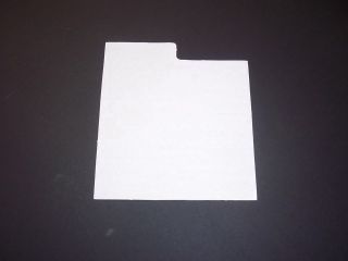 7inch Record   DIVIDER CARDS   INDEXED   WHITE CARDBOARD  7 45 vinyl 