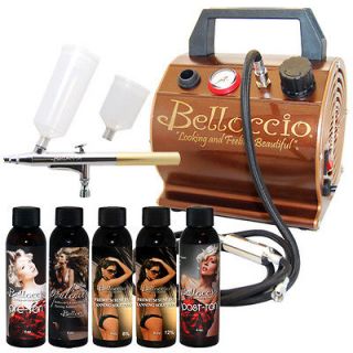 Professional SUNLESS TANNING AIRBRUSH SYSTEM Belloccio DHA Tan 