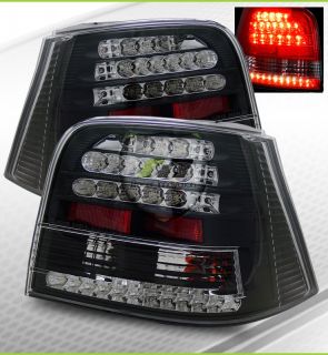 04 VW Golf/GTI IV Black LED Tail Lights Brake Lamps (Fits Volkswagen 