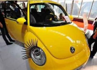   curly eyelashes Car Headlight Accesory Vinyl Sticker VW beetle / Lupo