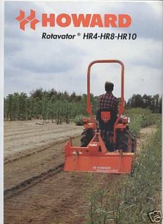 1990 HOWARD HR4, HR8 & HR10 ROTAVATORS BROCHURE (FRENCH)