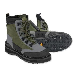 ORVIS RIVER GUARD EASY ON BROGUE WADING BOOTS   SIDE ZIP WADING BOOTS 