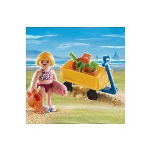 Newly listed PLAYMOBIL #4755 Girl with Beach Wagon Special NEW