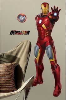 The Avengers Movie Iron Man Giant Peel and Stick Wall Decal NEW SEALED