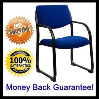  Duty Strong Blue Fabric Reception Office Side Chair Waiting Room 10107
