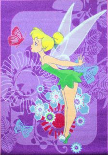   Fairies TinkerBell Childs Girls Rug Washable Mat Non Slip 50 x 80cm