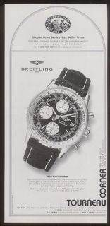 1995 breitling old navitimer ii watch photo print ad time