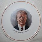 President Jimmy Carter 9 plate, portrait, 39th president
