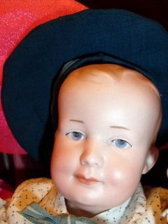 rare 11 1/2 tall antique smiler character doll am #500 drgm