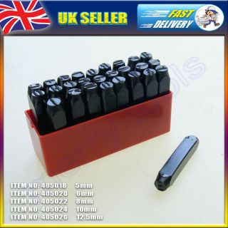   8MM 10MM 12.5MM Letter Stamps Punching Set Jewellery Watch Maker Tool