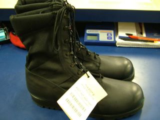 WELLCO US ARMY HOT WEATHER SPIKE PROTECTIVE BLACK JUNGLE BOOTS SZ 16