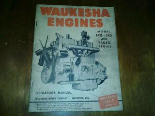 waukesha engine operators manual  24 99 buy