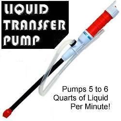 liquid transfer siphon pump battery powered gas oil new time