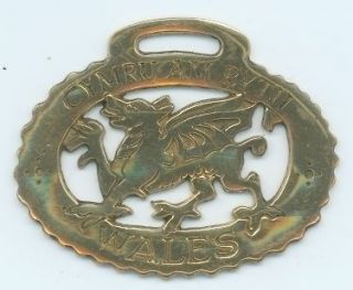 welsh dragon horse brass from united kingdom 