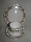 Vintage 3 Piece Wedgwood Porcelain Trio Set Plate Cup Saucer 