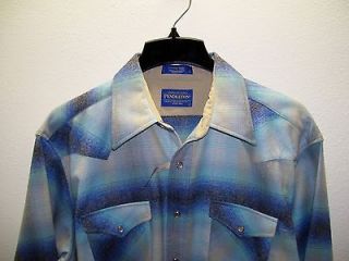 NWT Mens Pendelton Western Wool Flannel Canyon Shirt Large