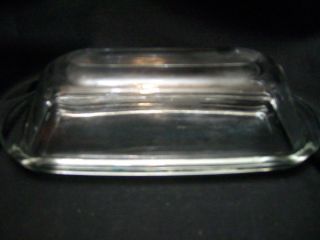 mint contemporary clear glass 1 4 pound butter dish w