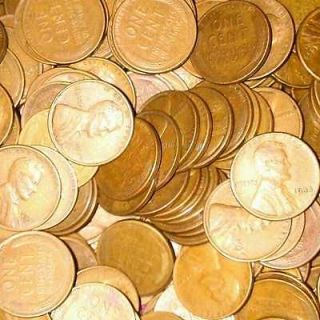 Wheat Penny Deal 1 roll wheat pennies randomly selected only 6 cent 
