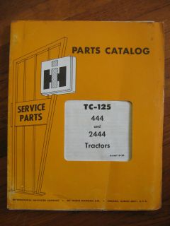 international 444 2444 tractor parts catalog manual 