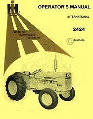 international 2424 tractor operators instruction manual  22 