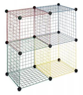 new whitmor 6256 978 storage cubes 1 each red blue