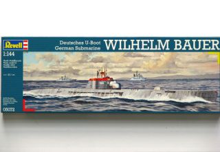 Revell 1144 Scale German Submarine Wilhelm Bauer Model Kit.