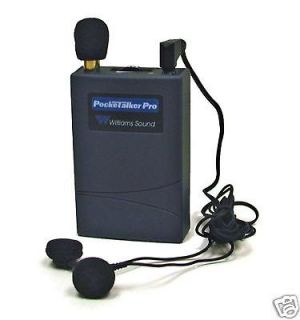 POCKET TALKER PRO AMPLIFIED LISTENING SYSTEM  W/DUAL MINI EARPHONES 