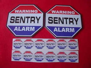 SENTRY SECURITY HOME ALARM SIGNS +12 DECALS~~A Name to Trust for 