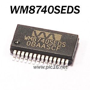 3pcs wolfson 24bit dac chip wm8740 wm8740seds from china time