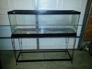 55 GALLON AQUARIUM WITH WROUGHT IRON STAND LOCAL PICKUP ONLY