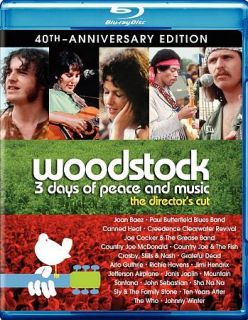 Woodstock Three Days of Peace Music Blu ray Disc, 2010, 2 Disc Set 
