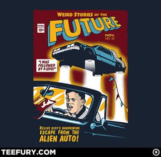 TeeFury Biff M T Shirt   Back to the Future 80s Comic Michael J 
