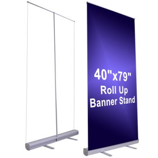 10pc 33x79 Retractable Roll Up Banner Stand Pull Popup Trade Show 