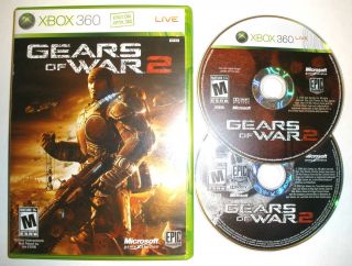 Gears of War 2 (Xbox 360, 2008) Limited Edition With Bonus Disc ★2 
