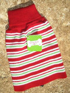   SWEATER ~ FOR DOGS (& CATS) ~ (XS, S, M) ~ ARGYLE ~ CHRISTMAS APPAREL