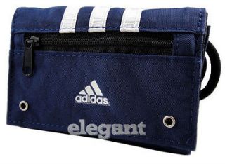 Adidas Martial Arts Tri Fold Wallet   Blue Color   100% Authentic 