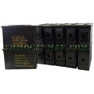 12 Cans Grade 1 30 cal ammo can Best on  