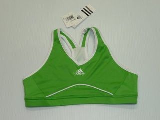 Adidas Womens Size M(8/10) or L(12/14) Green Sports Bra NEW