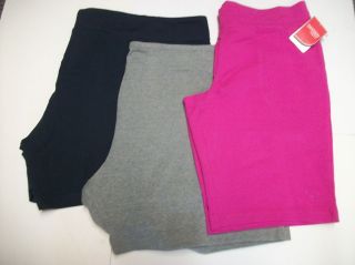 68Q NEW Womens DANSKIN NOW Plus Size Shorts Pink Navy Gray L 5X NWT