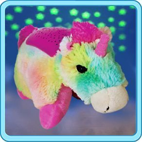 NEW DREAM LITES PILLOW PETS Rainbow UnicornStarry Night DELUXE VERSION 