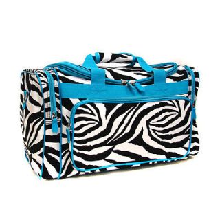   Luggage Duffel Overnight Diaper Bag Polka Dots Animal Print Zebra