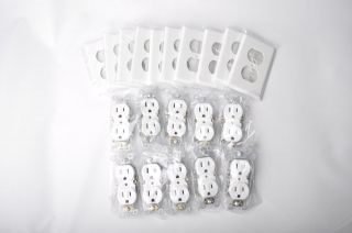 15Amp & 20Amp Duplex Outlets/Recept​acles White & Ivory