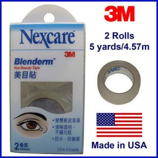 3M Nexcare Blenderm Double Eyelid Eye Beauty Tape 2 Rolls 1/2x5 yards 