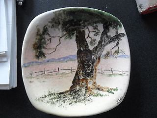 GIBSON / MARTIN BOYD POTTERY  LOVELY WALL PLATE HAND PAINTED 