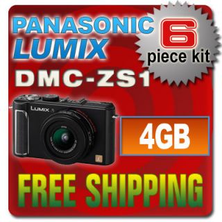 Panasonic Lumix DMC ZS1 s Black 4GB Memory More 037988988426