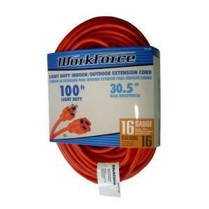   CORD 100 foot long WORKFORCE new 100 FEET OF QUALITY WIRE NEW